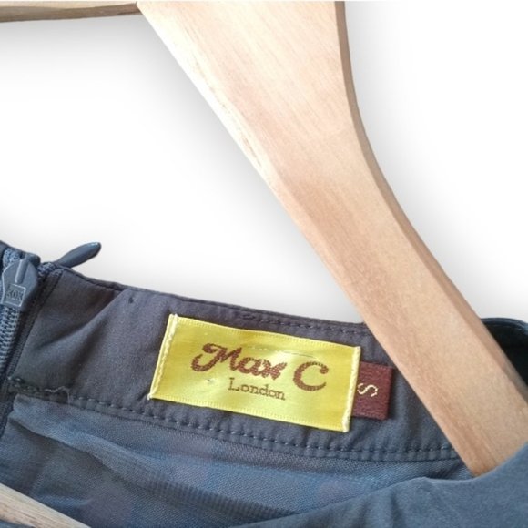 Max C boutique vintage style dress light fabric lined small - Picture 8 of 8